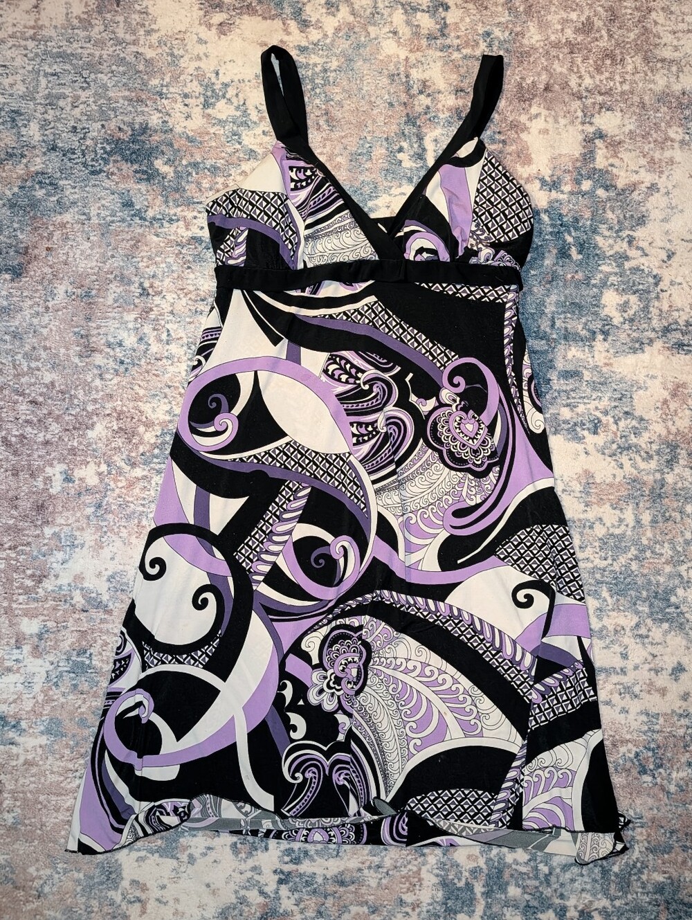 Women's Paisley Colorful Midi Dress